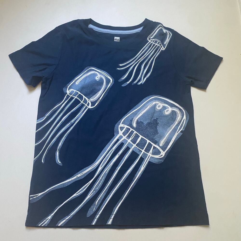Tea Collection Jellyfish Graphic Short Sleeve Tee Shirt